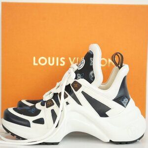 Louis Vuitton Archlight Trainer Navy Blue and White Sneakers with box and dust b